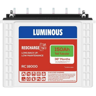Luminous RC18000 150AH Tall Tubular Battery